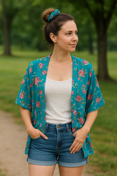 Kimono turquoise